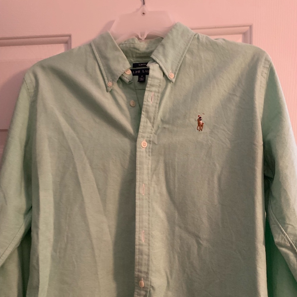 Slim fit - Mint green Ralph Lauren button down